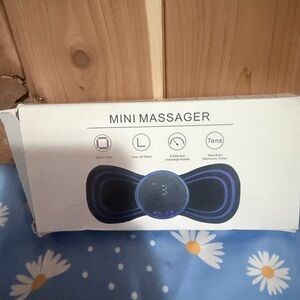 Mini Massager with Blue and Black Design
